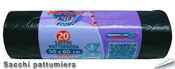 SACCHI N.U.NERI 20PZ X 30 ROTOLI  50X60